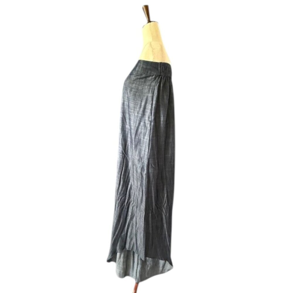 Style Junkiie Women's Blue Denim Tassel Jumpsuit Off the Shoulder Size 10 NWOT - Picture 8 of 16